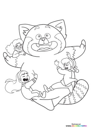 Mei's Red Panda Form with Friends