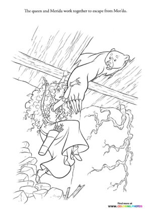 Queen and Merida Escape from Mordu