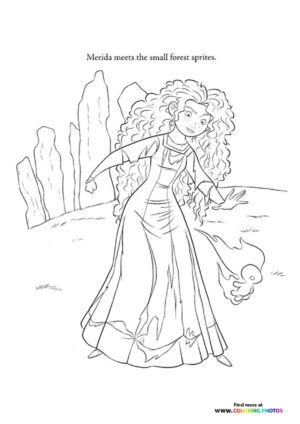 Merida Meets the Forest Sprites