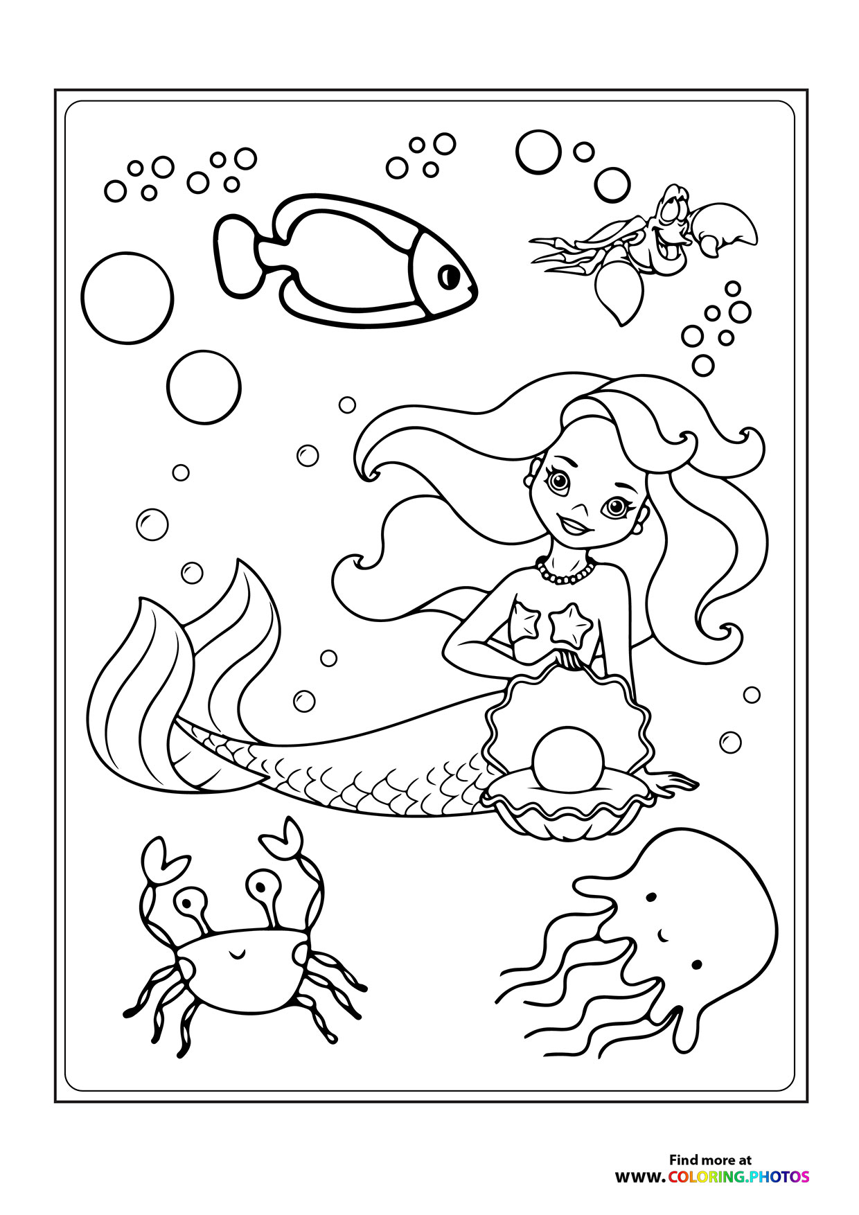 Mermaid with pearl
