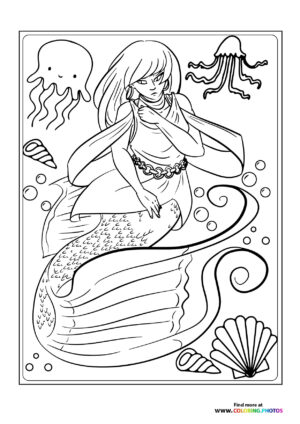 Mermaid wth octopus
