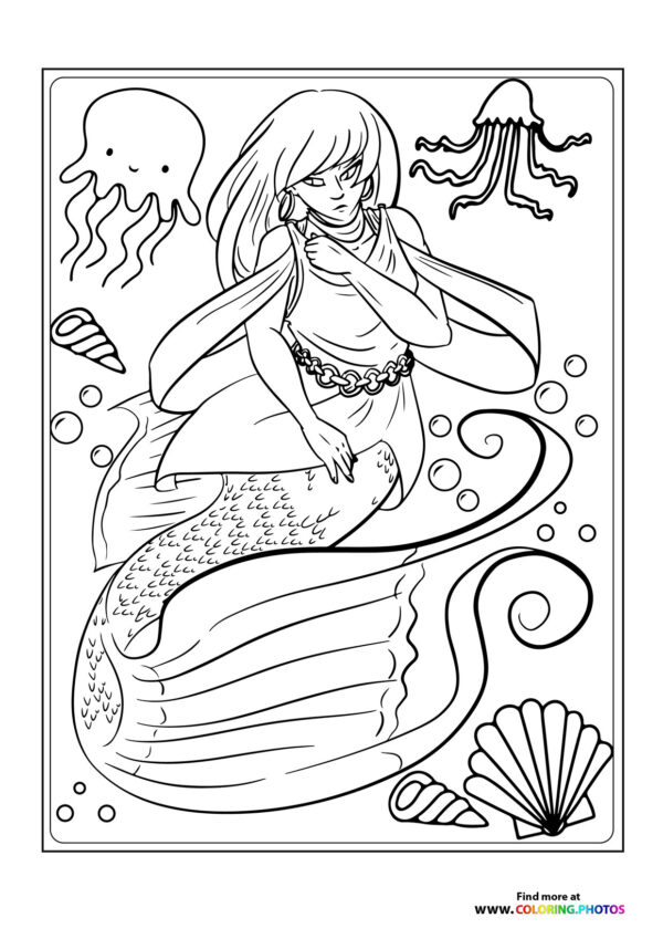 Mermaid wth octopus