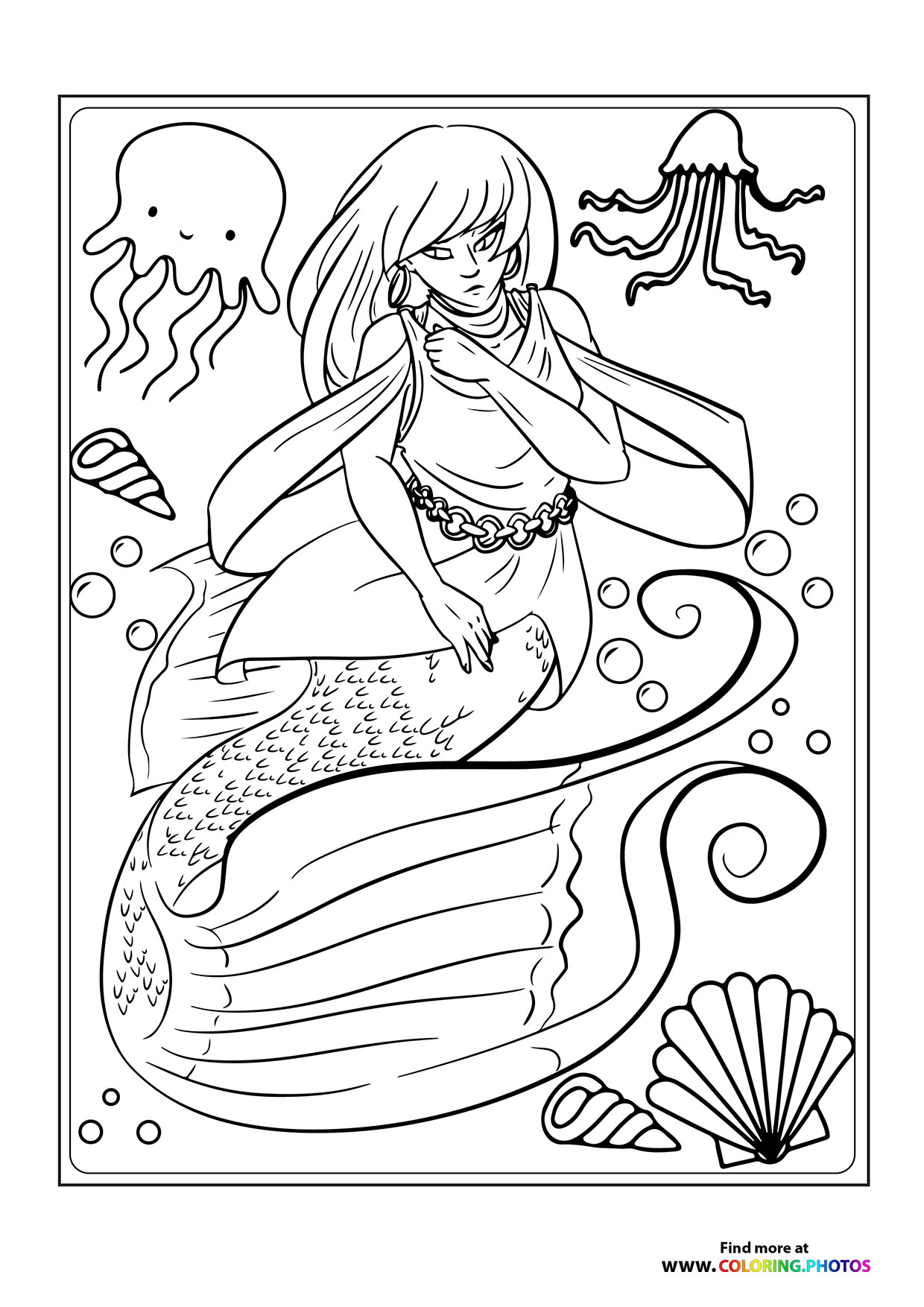 Mermaid wth octopus