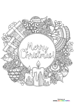 Merry Christmas Mandala