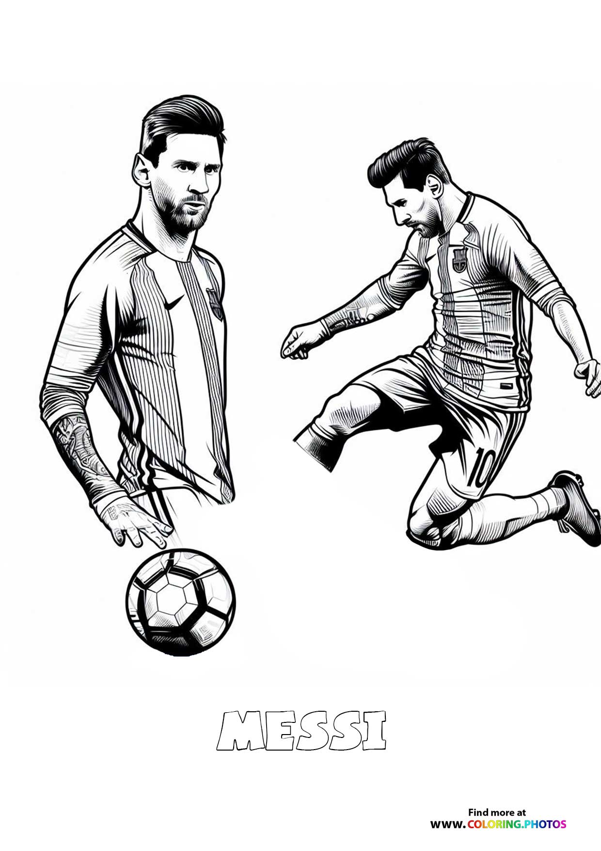 Messi with a ball