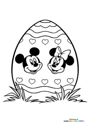 Mickey and Minnie easter egg