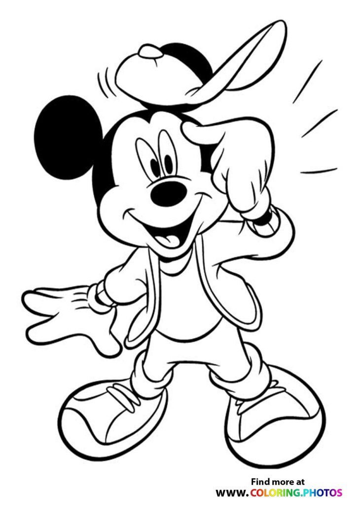 Mickey Mouse idea coloring photo