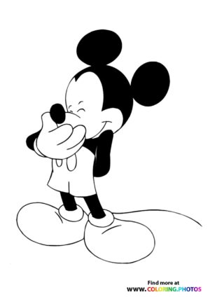 Mickey Mouse smiling