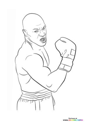 Mike Tyson looking mean