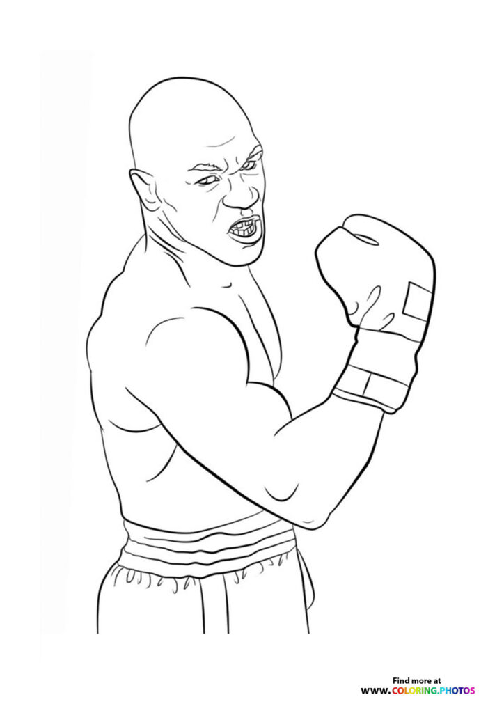 Mike Tyson looking mean