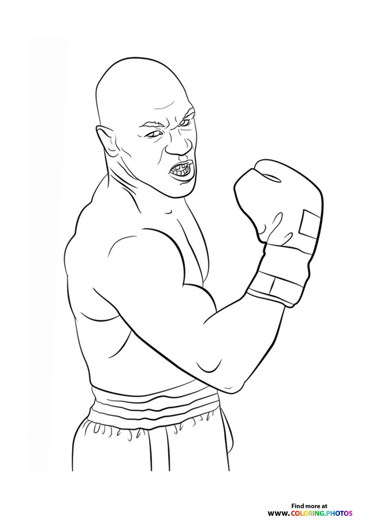 Mike Tyson looking mean