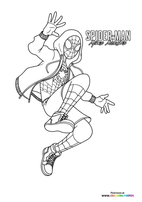 Miles Morales with a jacket