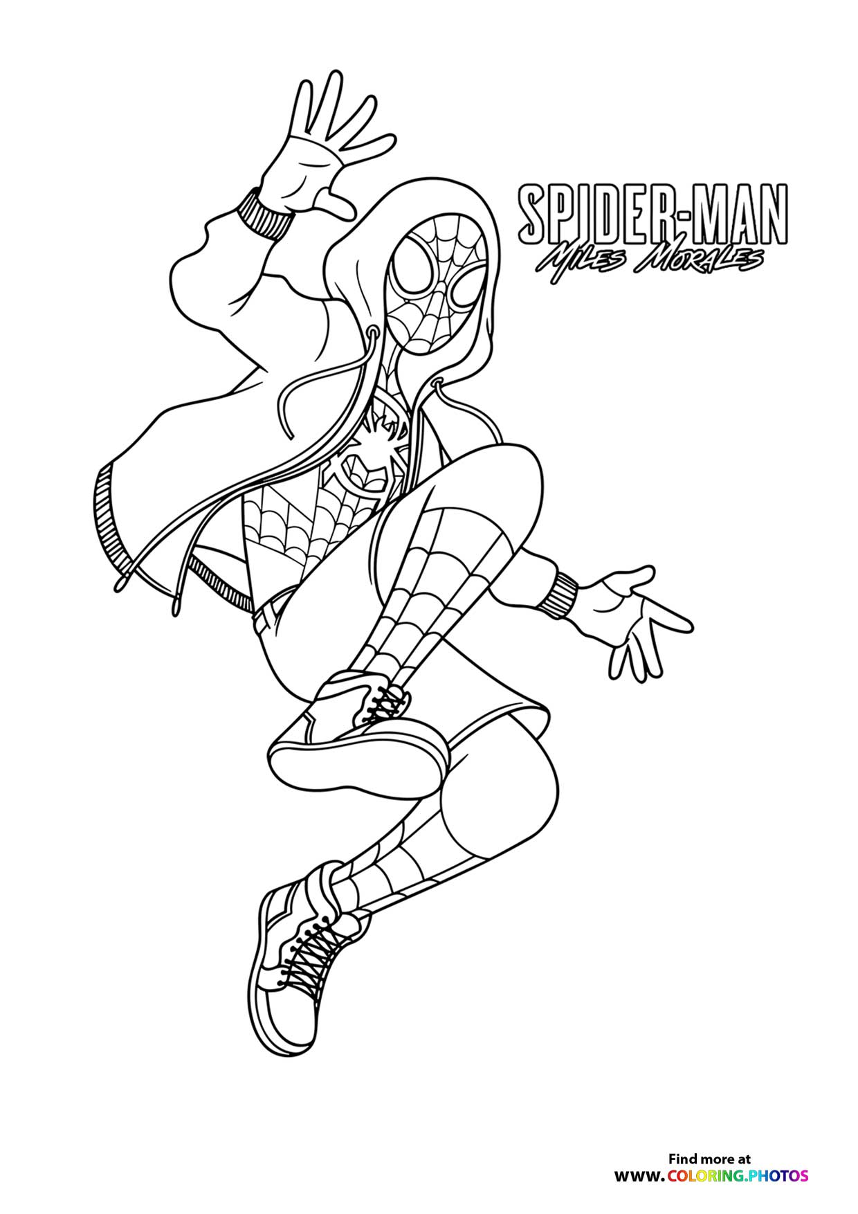 Miles Morales with a jacket
