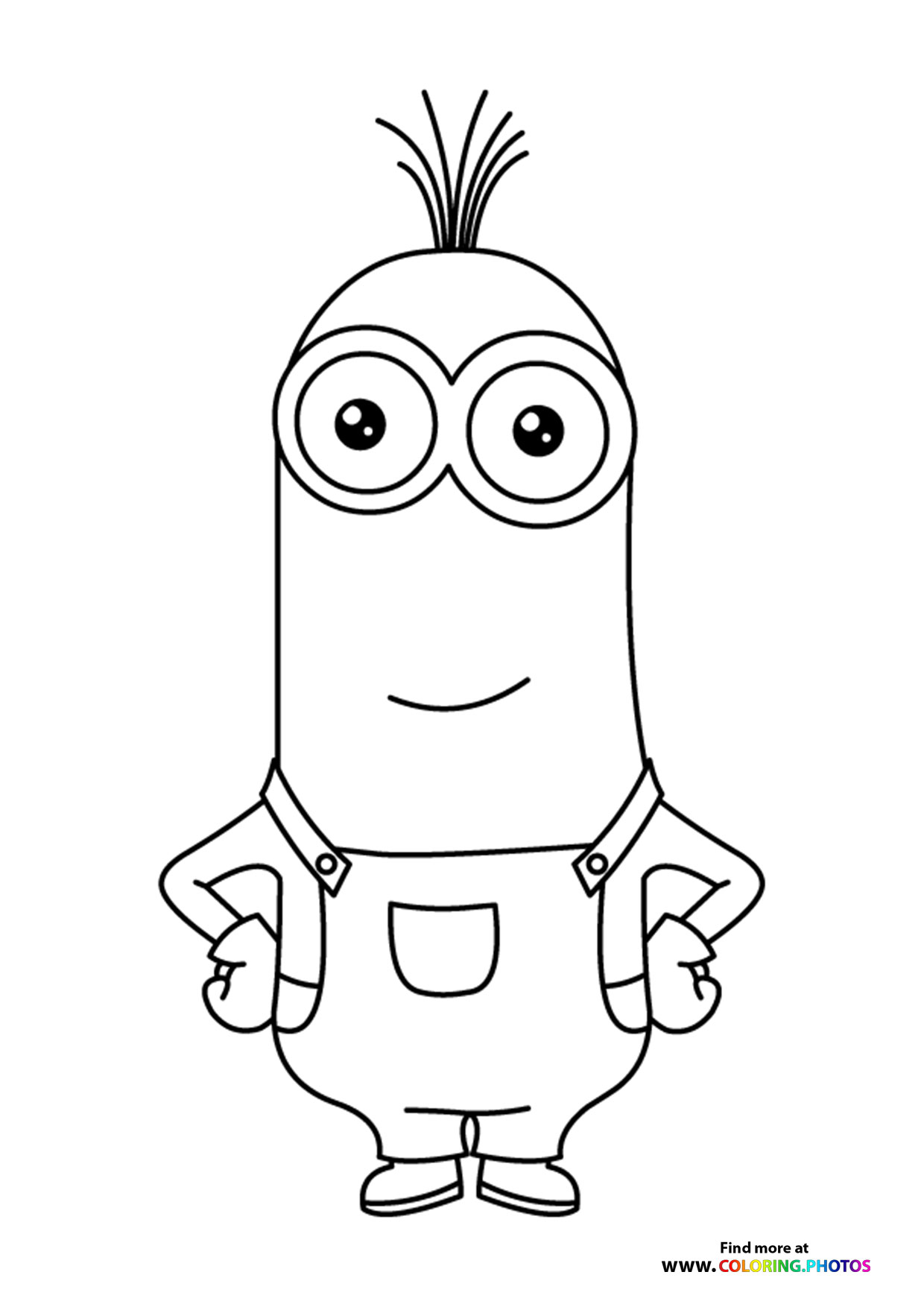 Kevin Minion with Spiky Hair