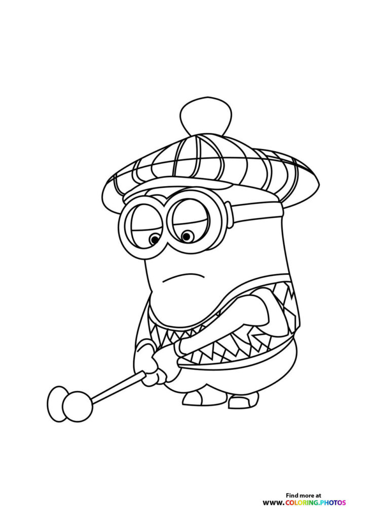 Minion golfing