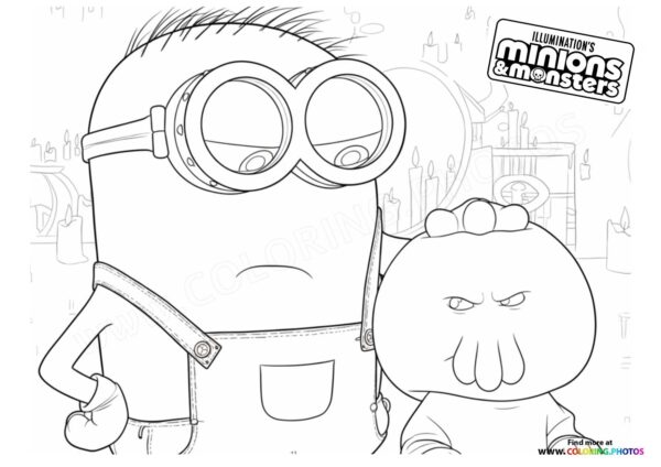 Minion and Fluffy Creature