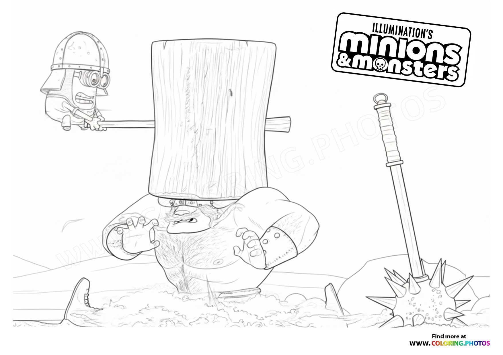 Minion Monster with Axe