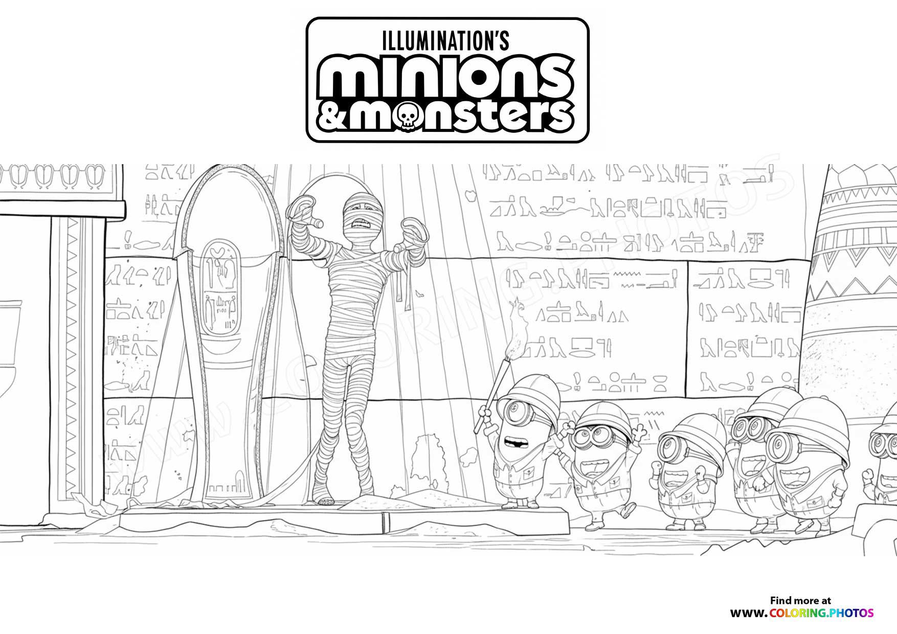 Minions with Mummy Monster