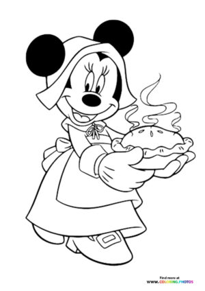 Minnie Mouse as a Pilgrim
