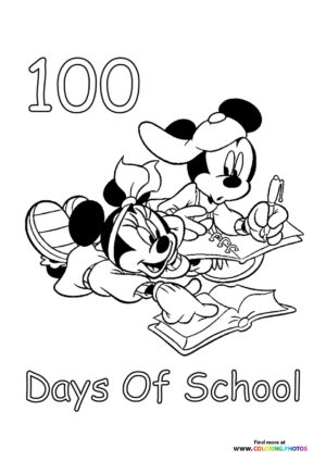 100 Days of School with Mickey, Minnie, and Donald