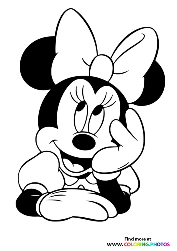 Minnie Mouse coloring page