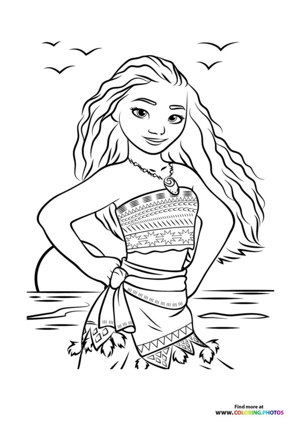 Moana in Traditional Island Dress