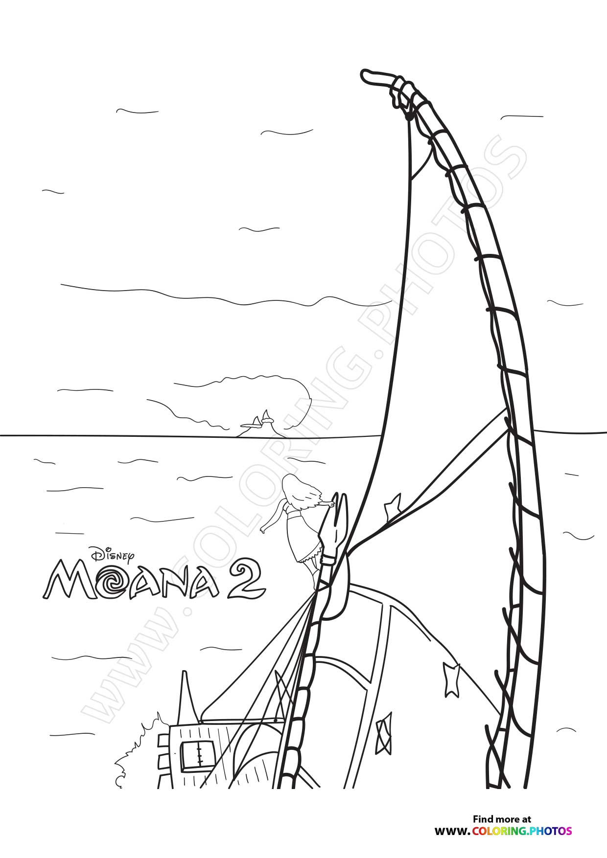 Moana Sailing the Outrigger