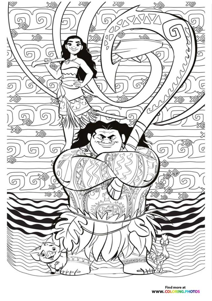 Moana and Tamatoa