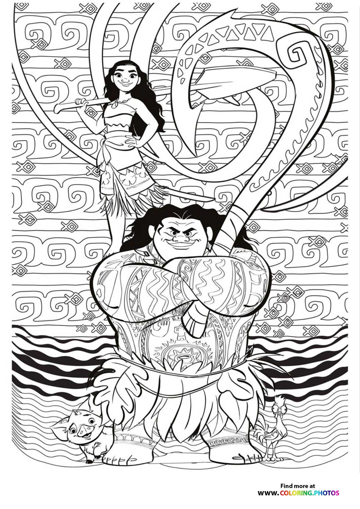 Moana and Tamatoa