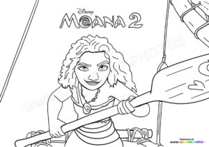 Moana Sailing the Ocean