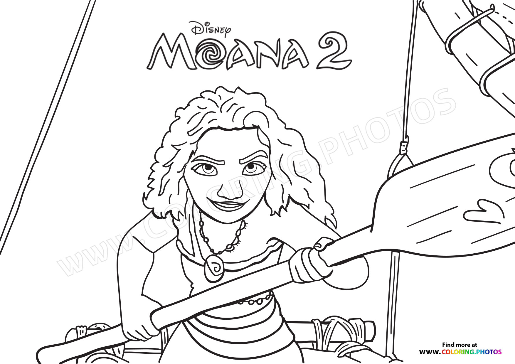 Moana Sailing the Ocean