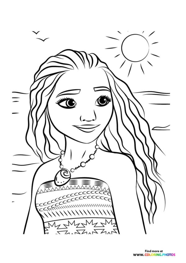Moana portrait Disney princess