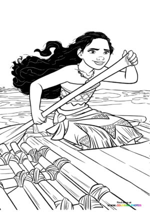 Moana rowing