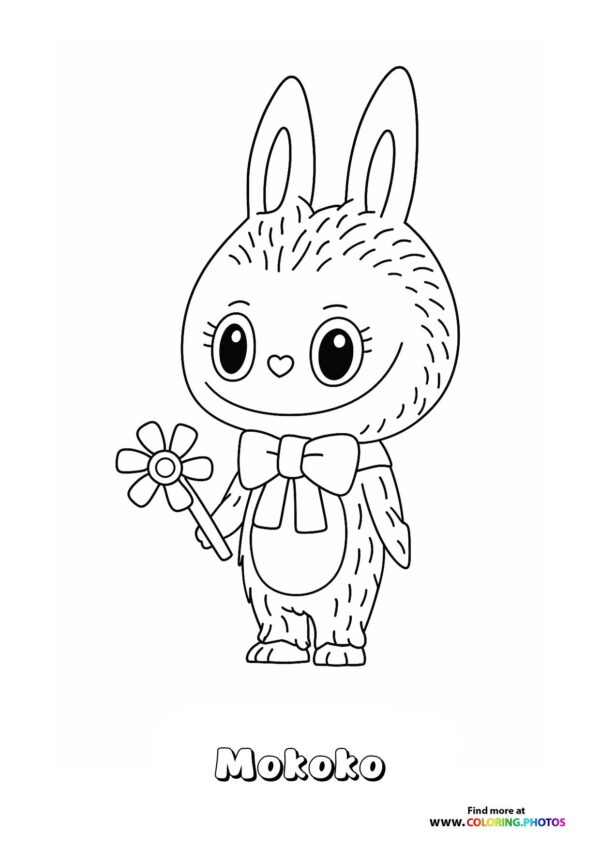 Mokoko with Flower