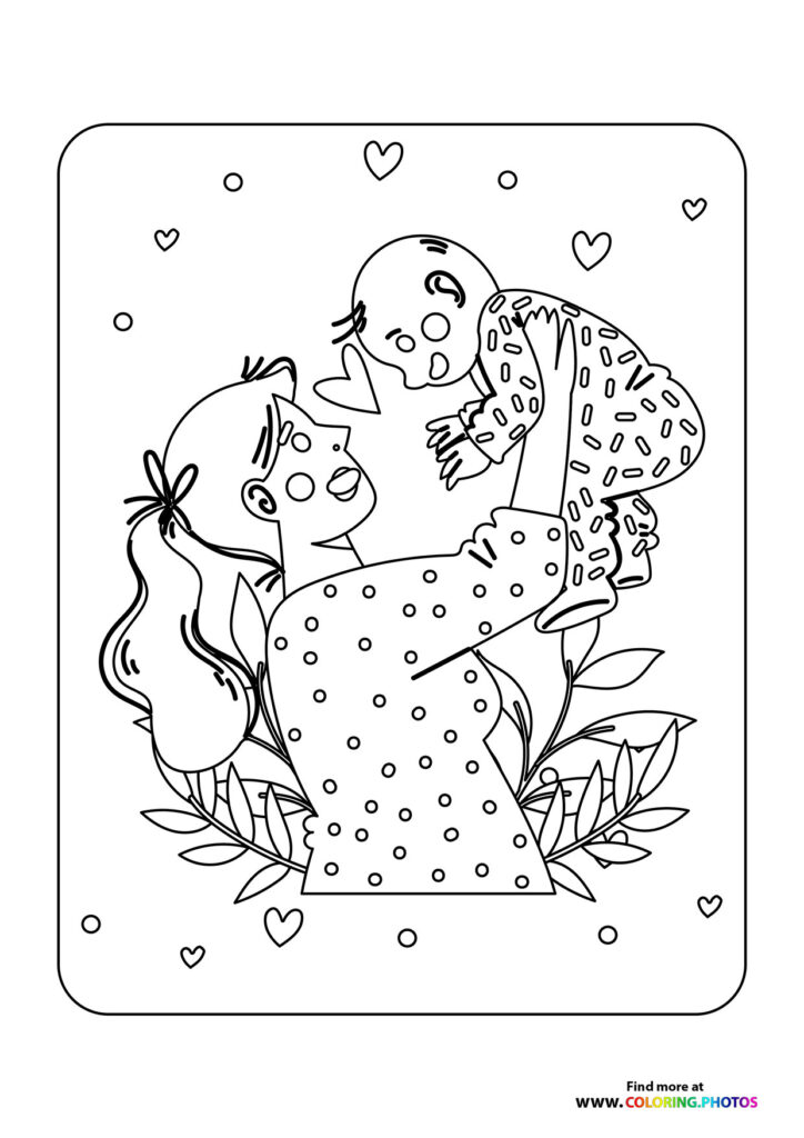 Mother Holding Baby