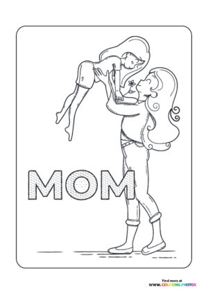 Mom Holding Child