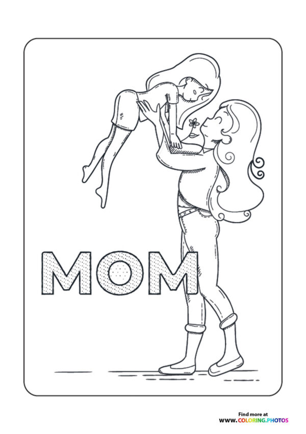 Mom Holding Child