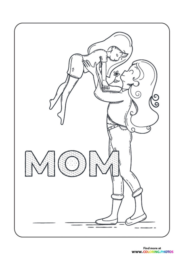 Mom Holding Child