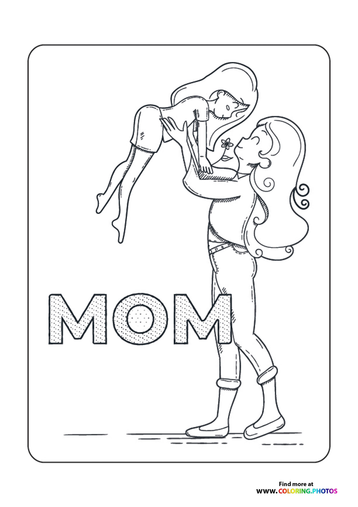 Mom Holding Child