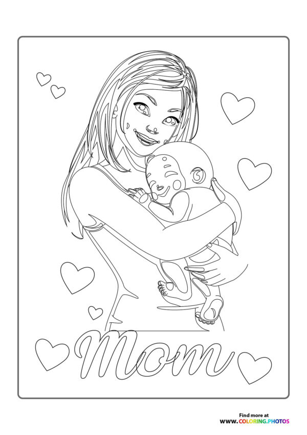Mom Holding Baby