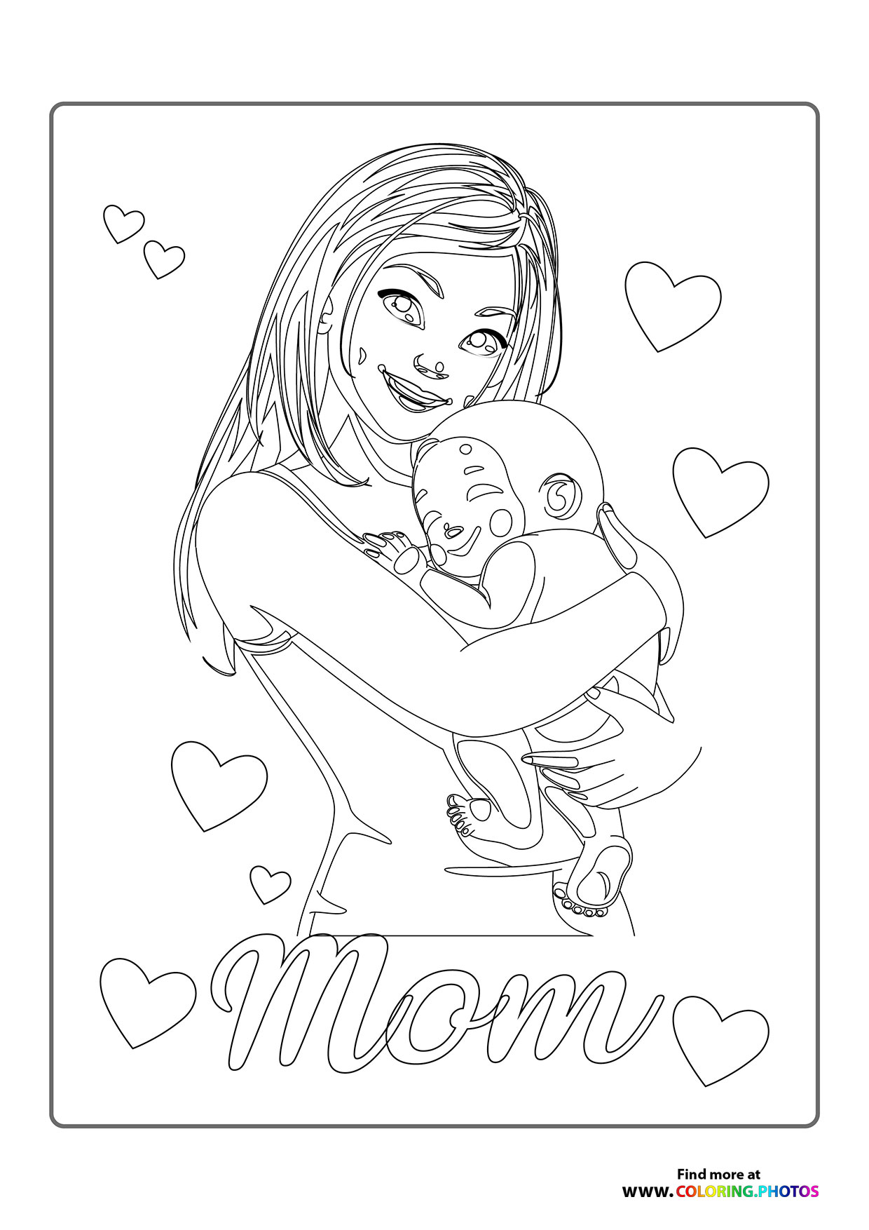 Mom Holding Baby