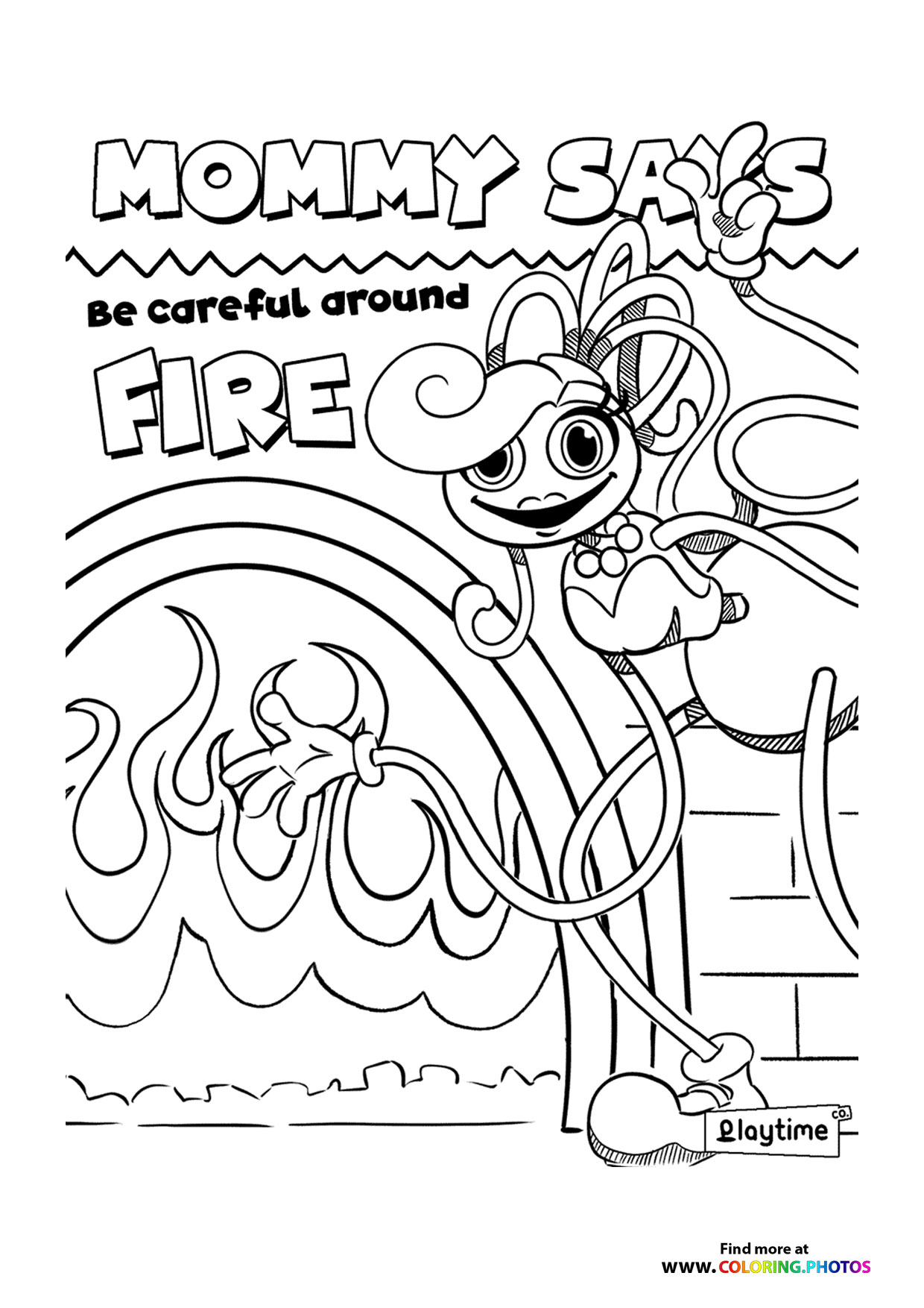Mommy Long Legs Fire Safety