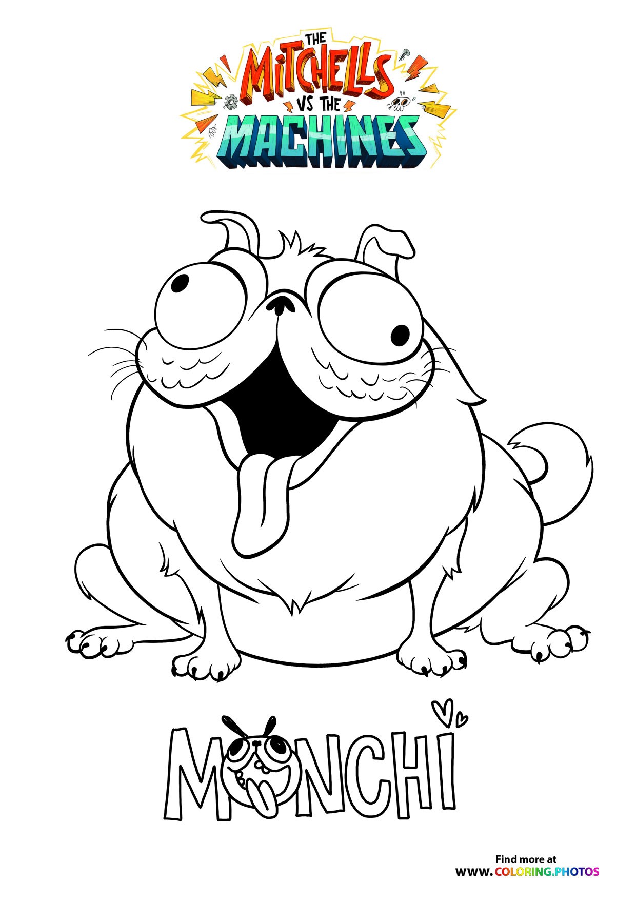 Monchi - The Mitchells coloring page