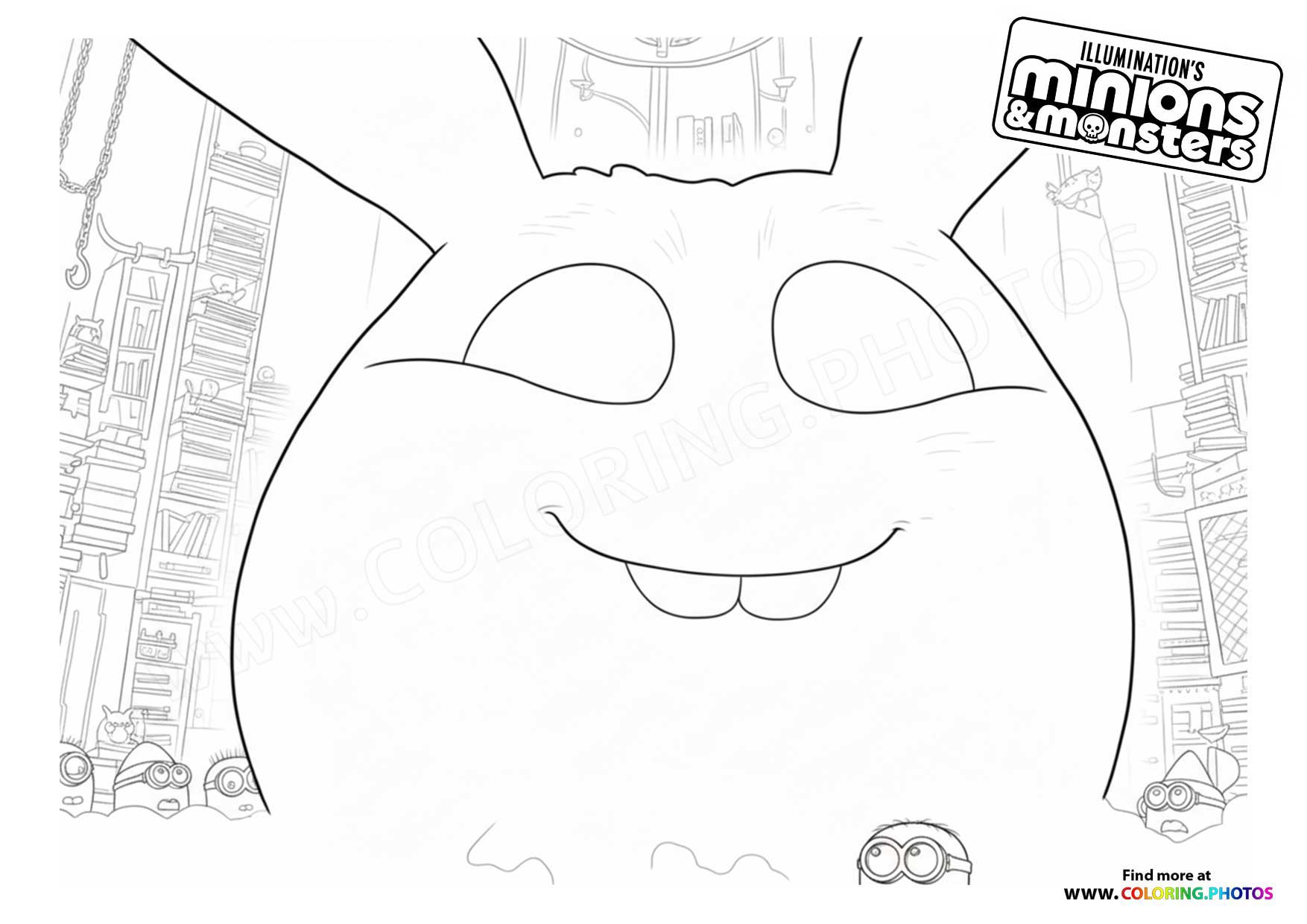Fluffy Monster with Minions