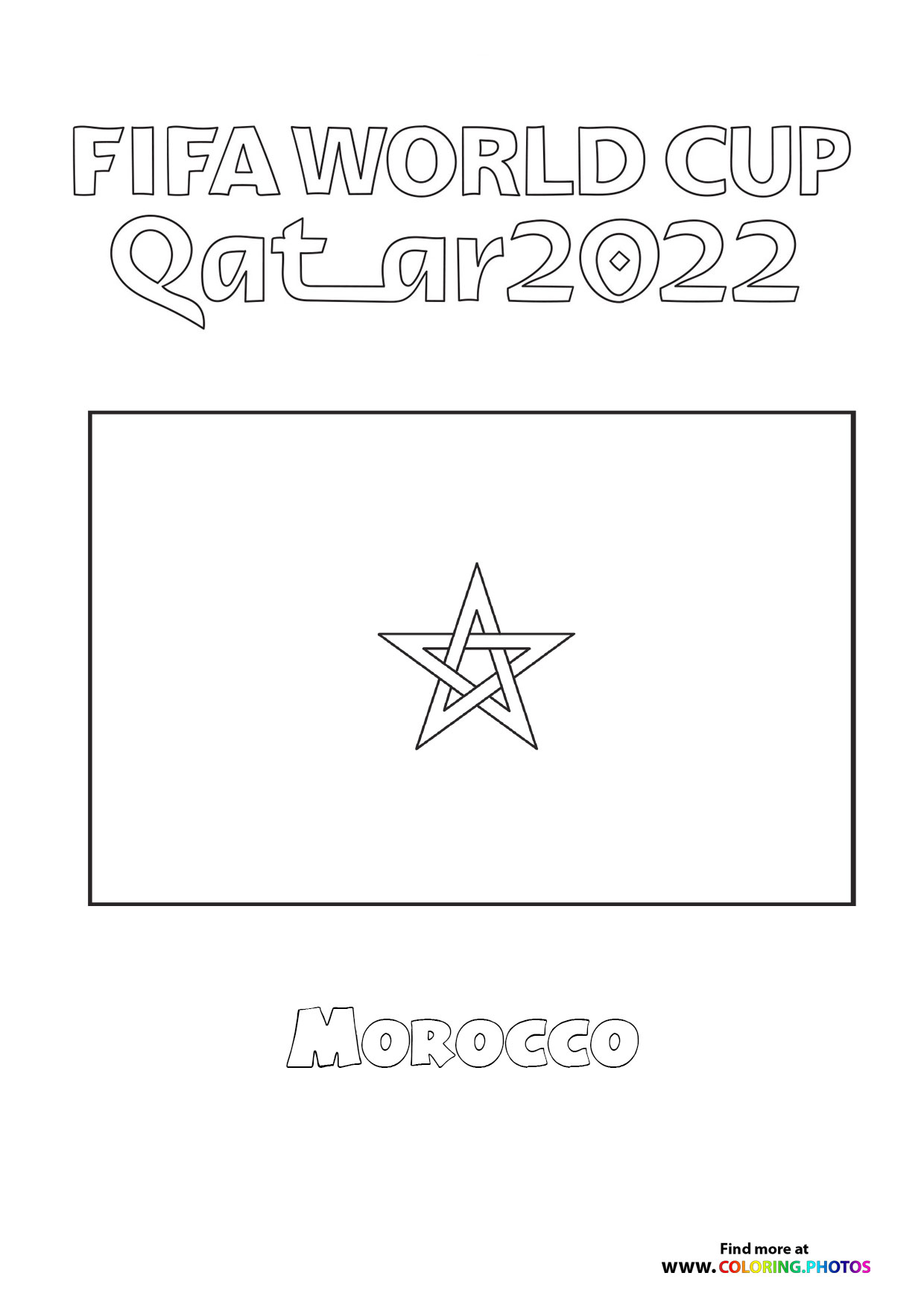 Morocco World Cup flag