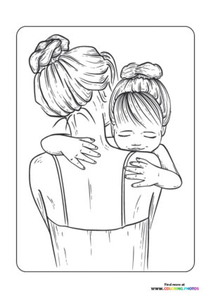 Mother Holding Daughter