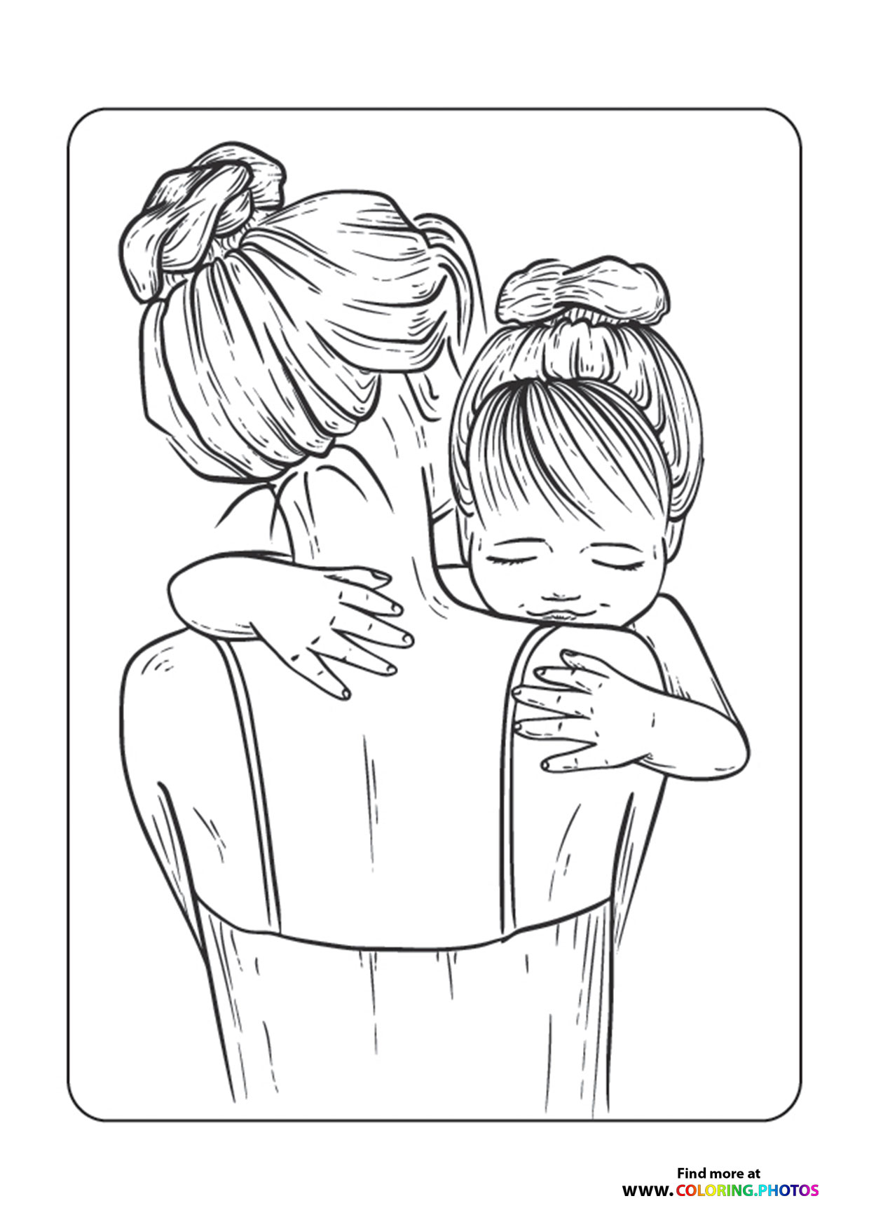 Mother Holding Daughter