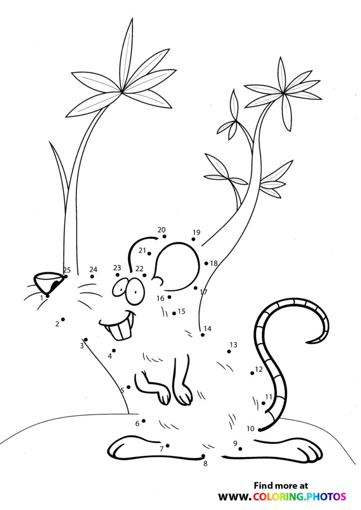 Mouse dot the dots worksheet