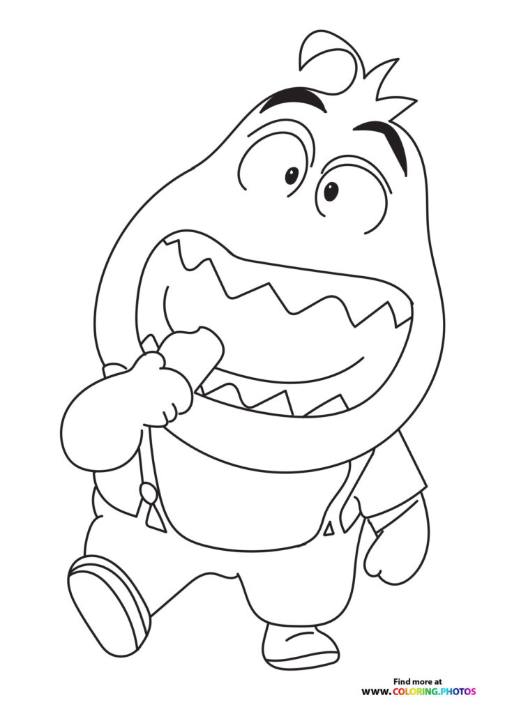 Mr. Piranha from Bad Guys coloring page