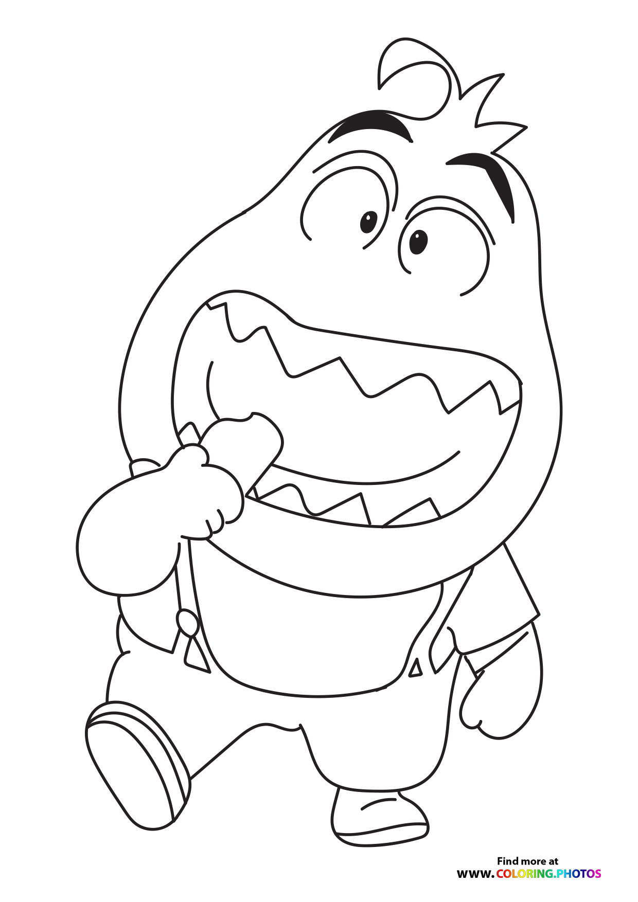 Mr. Piranha from Bad Guys coloring page